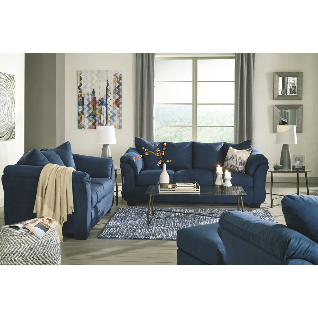 Blue Loveseat R856