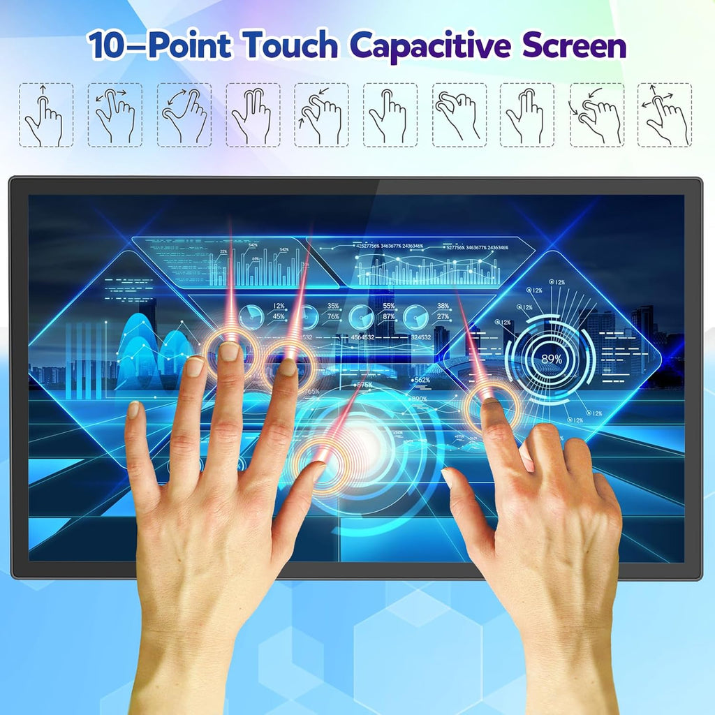 32 inch Capacitive Multi-Touch Screen Industrial Monitor with Built-in Speakers R3567