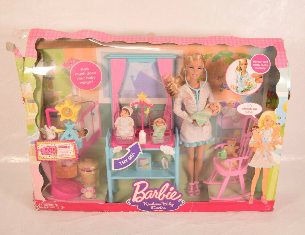 Barbie Newborn Baby Doctor Playset E2816
