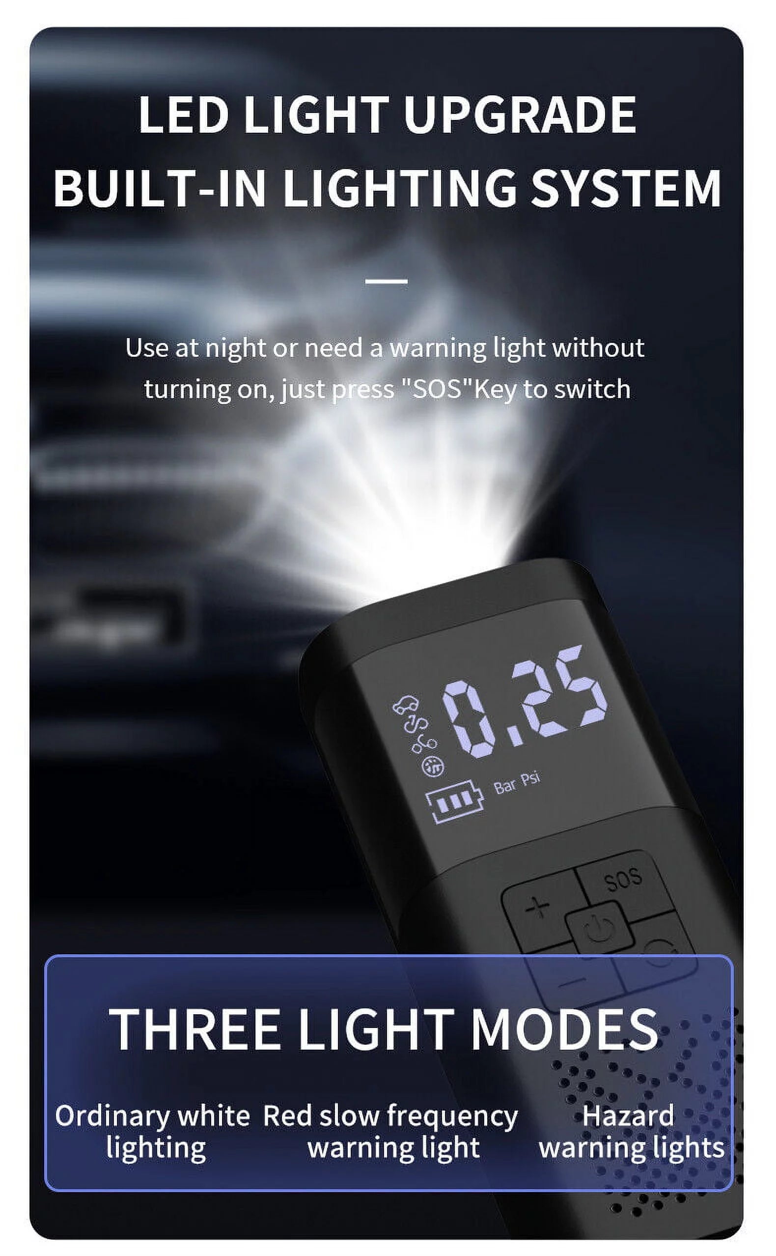 Portable 150PSI Digital Electric Tire Inflator Air Pump Z4563