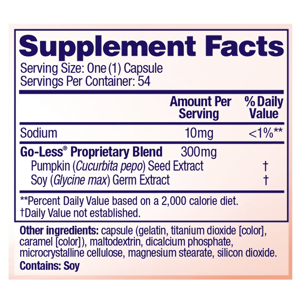 54 Count Bladder Control Supplement Capsules E829233