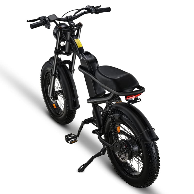 1500W Electric Bike with Full Suspension, 20" Fat Tire, 31.2AH Battery H5515