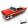 1958 Plymouth Fury Red Diecast Car with LED Display Case R27189