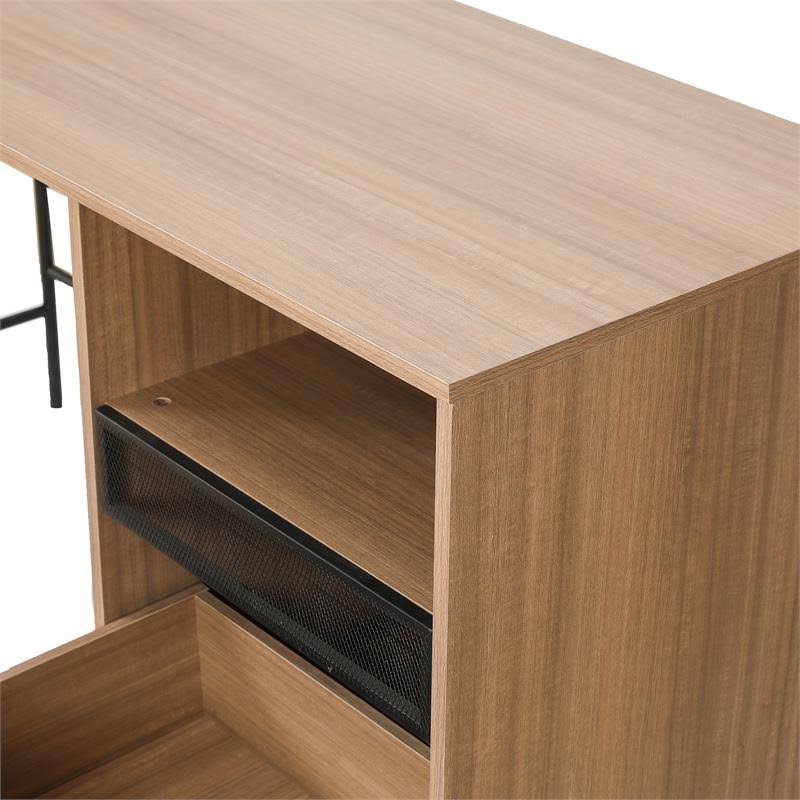 Light Oak Finish Home Office Desk E556895
