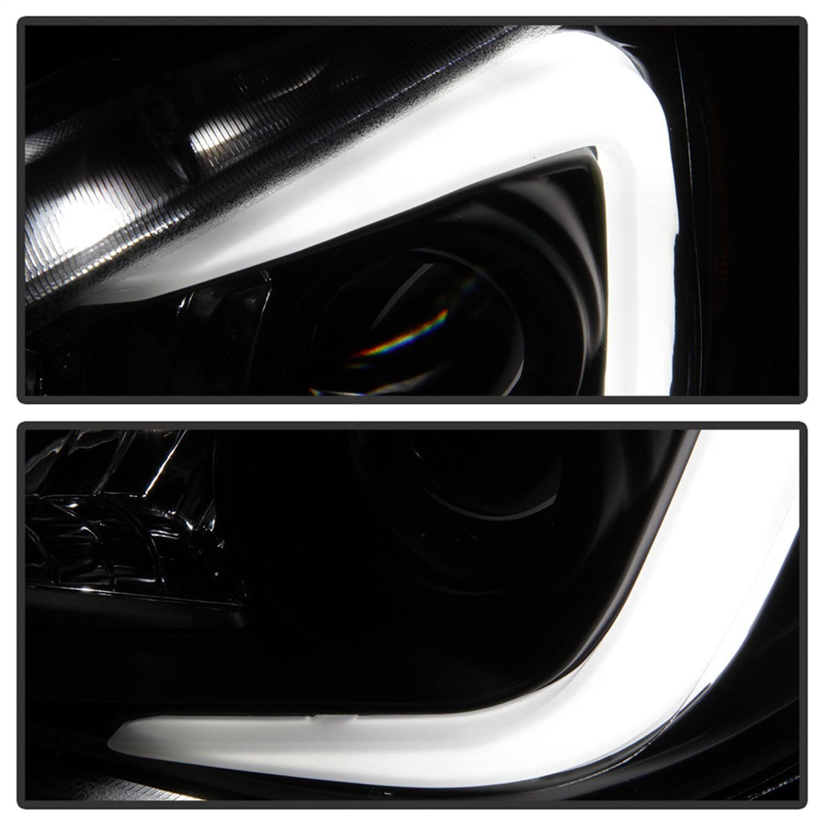 Black DRL LED Projector Headlights K9999