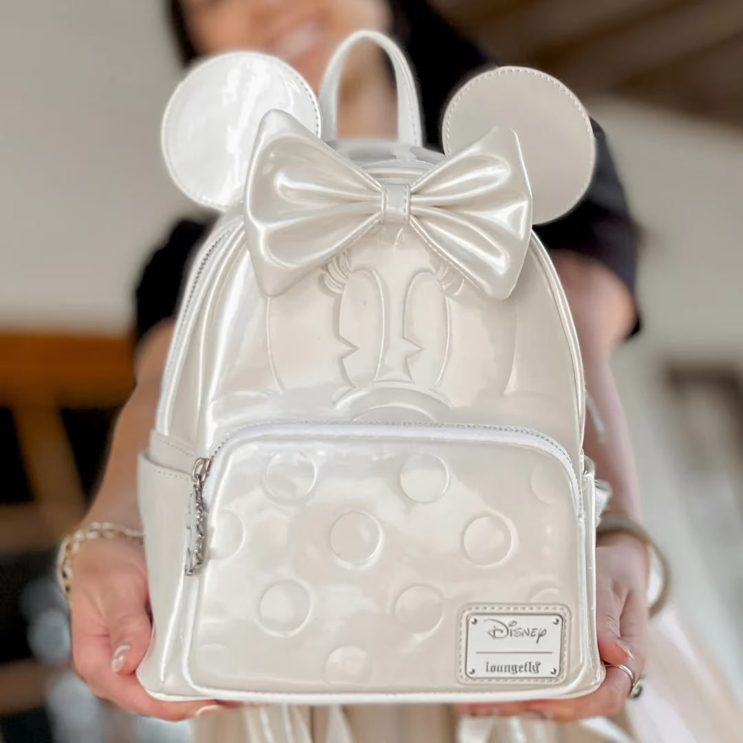 Minnie Mouse Wedding Pearl Iridescent Mini Backpack X896999