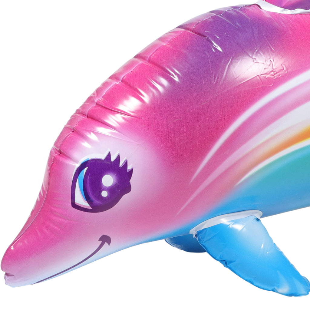 2 Pcs Inflatable Dolphin Pool Toys Pvc X824342