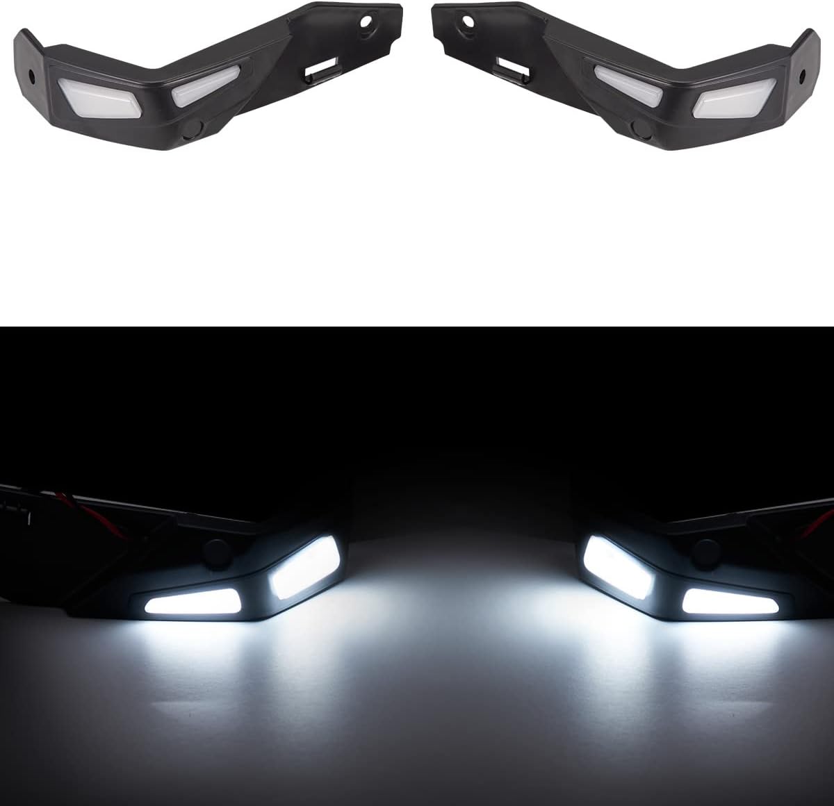 Black Aluminum Hand Guards LED Lighting Kit (2PCS) B647