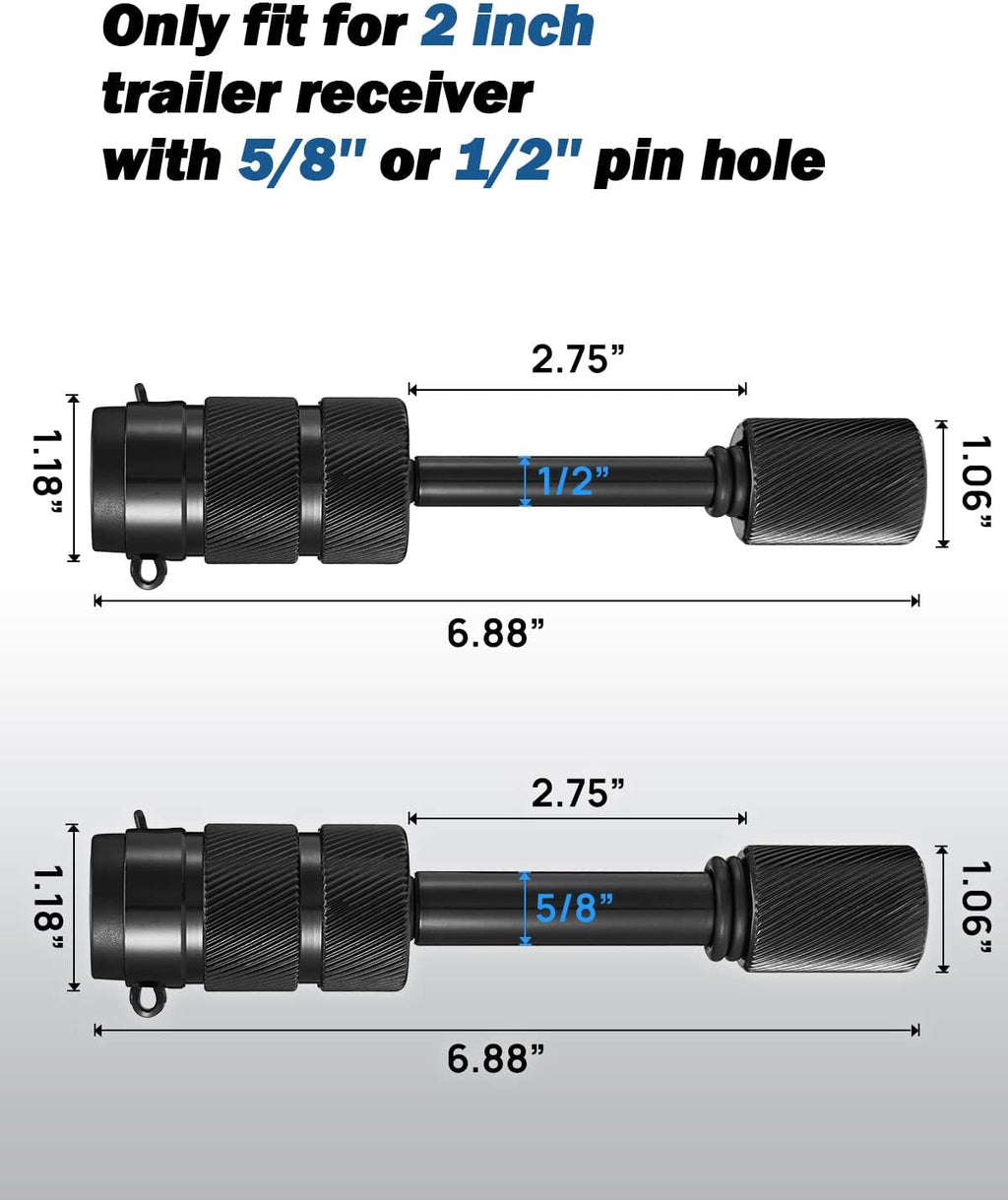 1/2'' and 5/8'' Hitch Pin Set with 4 Keys N557