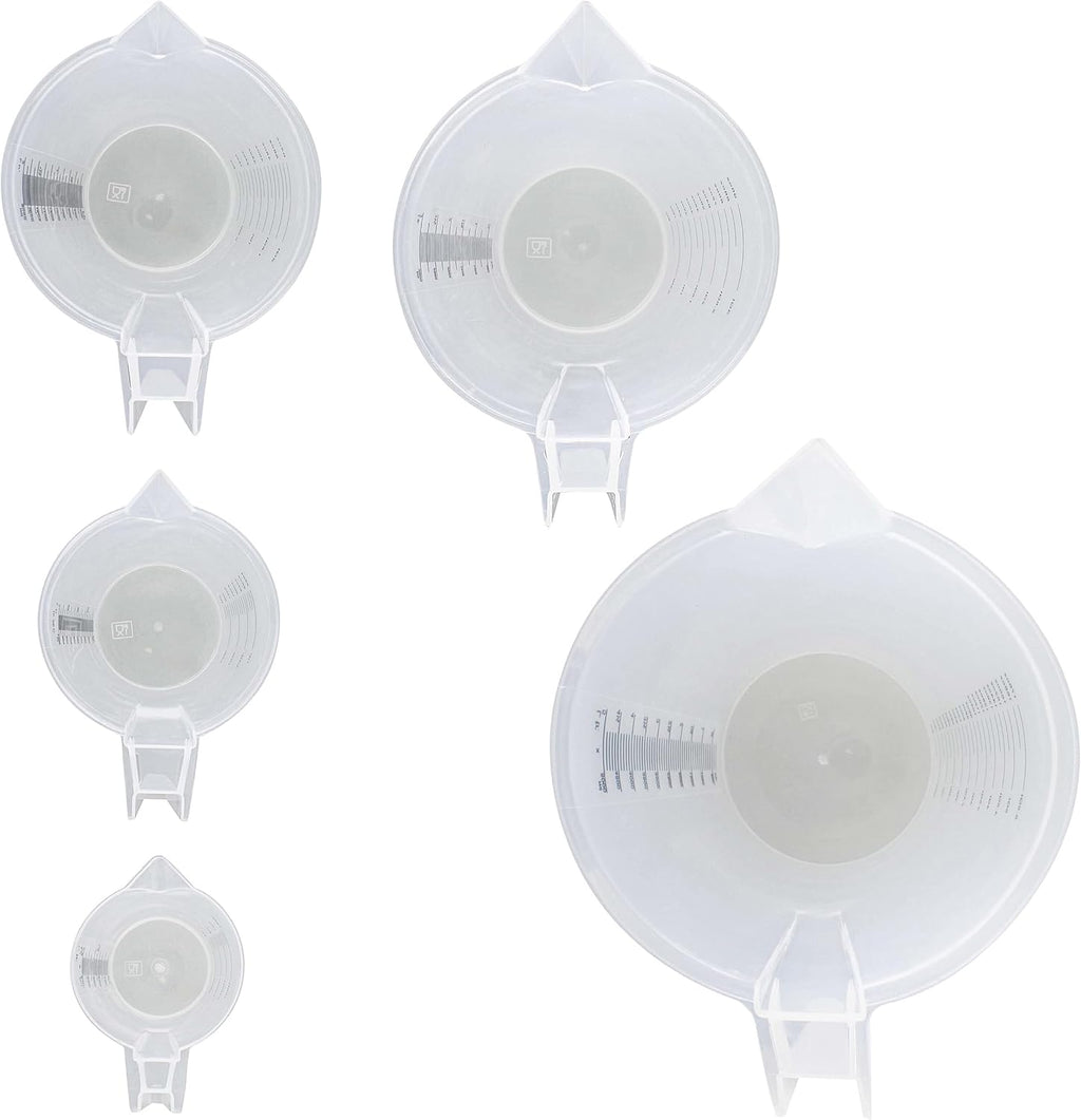 5 Piece Set of Graduated Plastic Mixing Pitchers Q7692