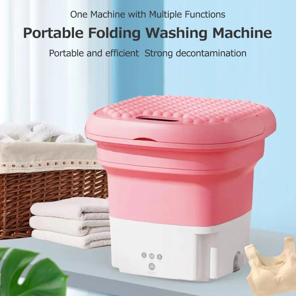 Portable Folding Pulsator Washing Machine with Drain Hole G22325