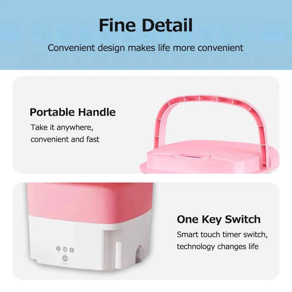 Portable Folding Pulsator Washing Machine with Drain Hole G22325