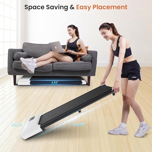 2.5HP Quiet Portable Under Desk Treadmill E36086