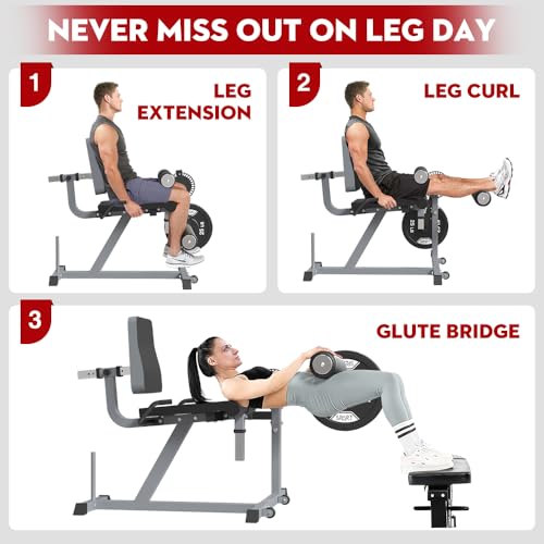 Adjustable Leg Extension and Curl Machine Y507