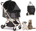 Taupe Light-Weight Pet Stroller with Aluminum Frame R56478