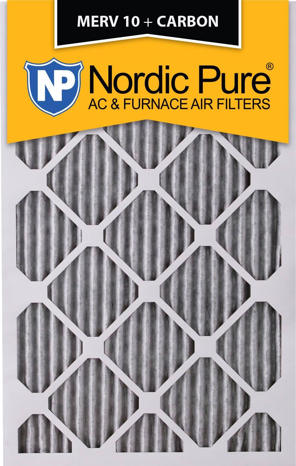 15x20x1 Pleated MERV 10 Carbon AC Furnace Filters Qty 6 T47272