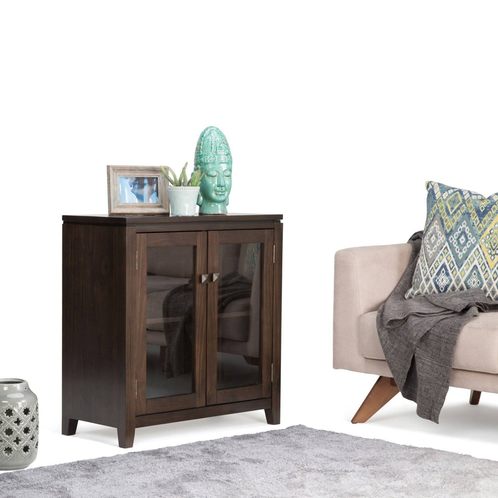 Coffee Brown Low Storage Cabinet J16672