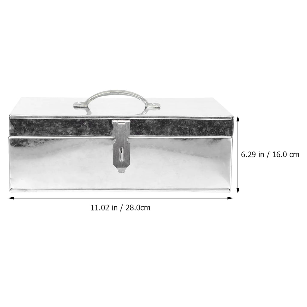 Aluminum Hard Case Storage Tin Box J9993