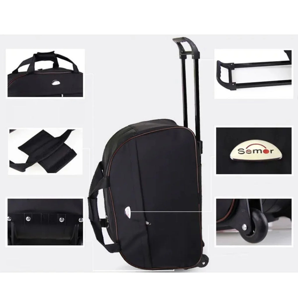 Rolling Duffle Bag with Wheels, 24" Carry On Luggage H71182