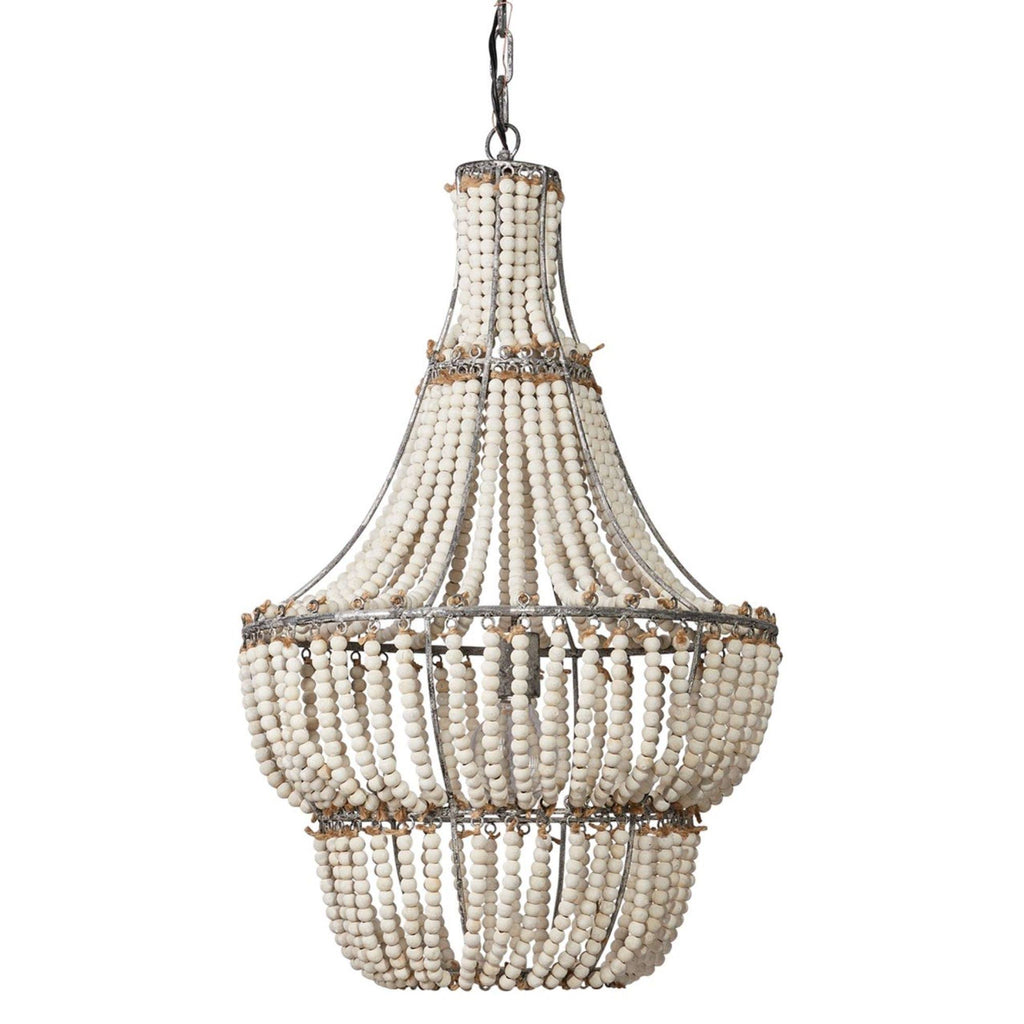 White Beads Chandelier N457