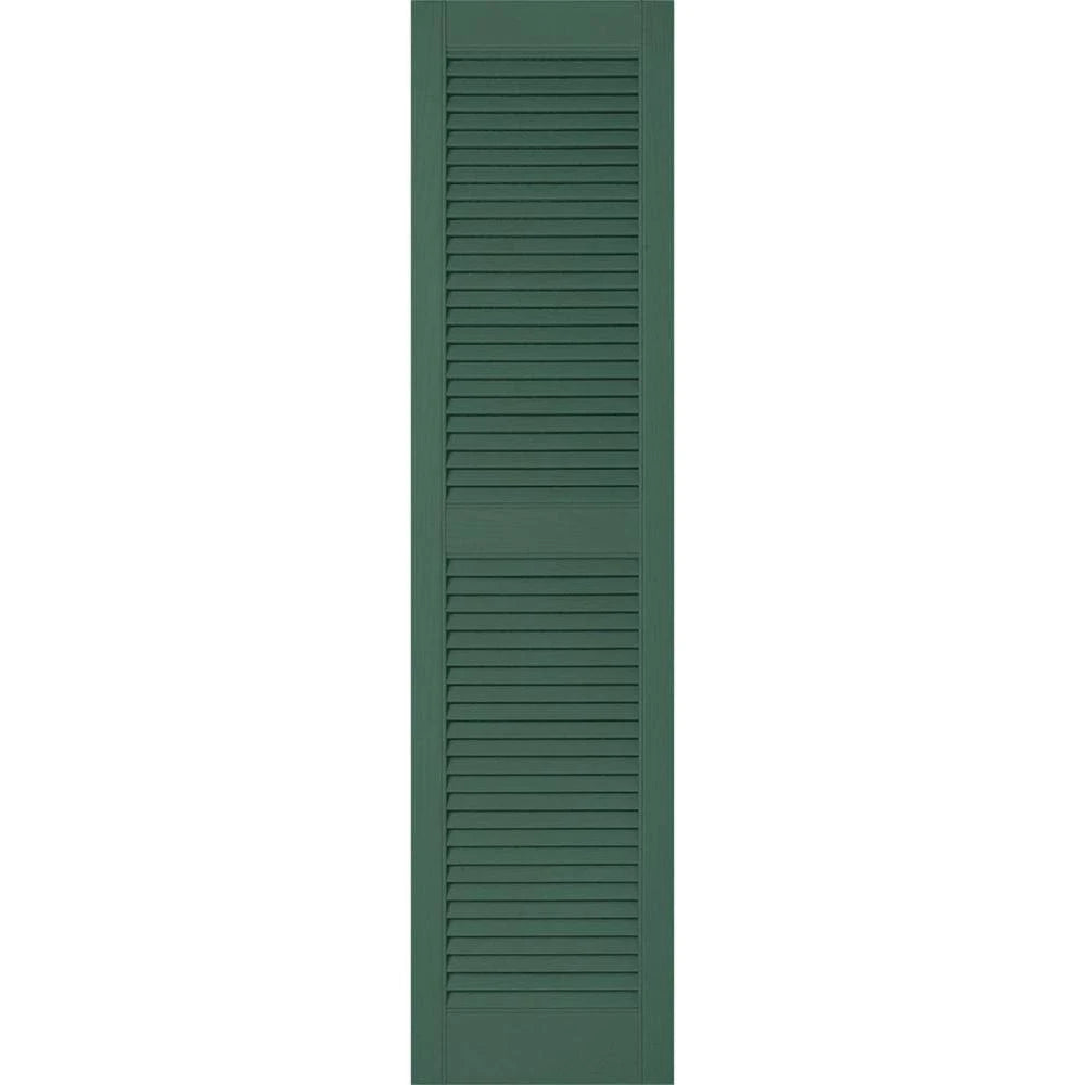 Forest Green Vinyl Open Louver Shutters M307