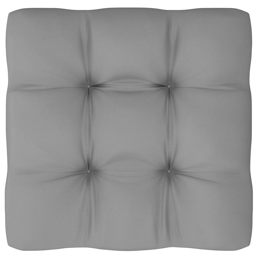 10 Piece Patio Lounge Set with Gray Cushion Pinewood Sectional Outdoor Furniture Set V99010
