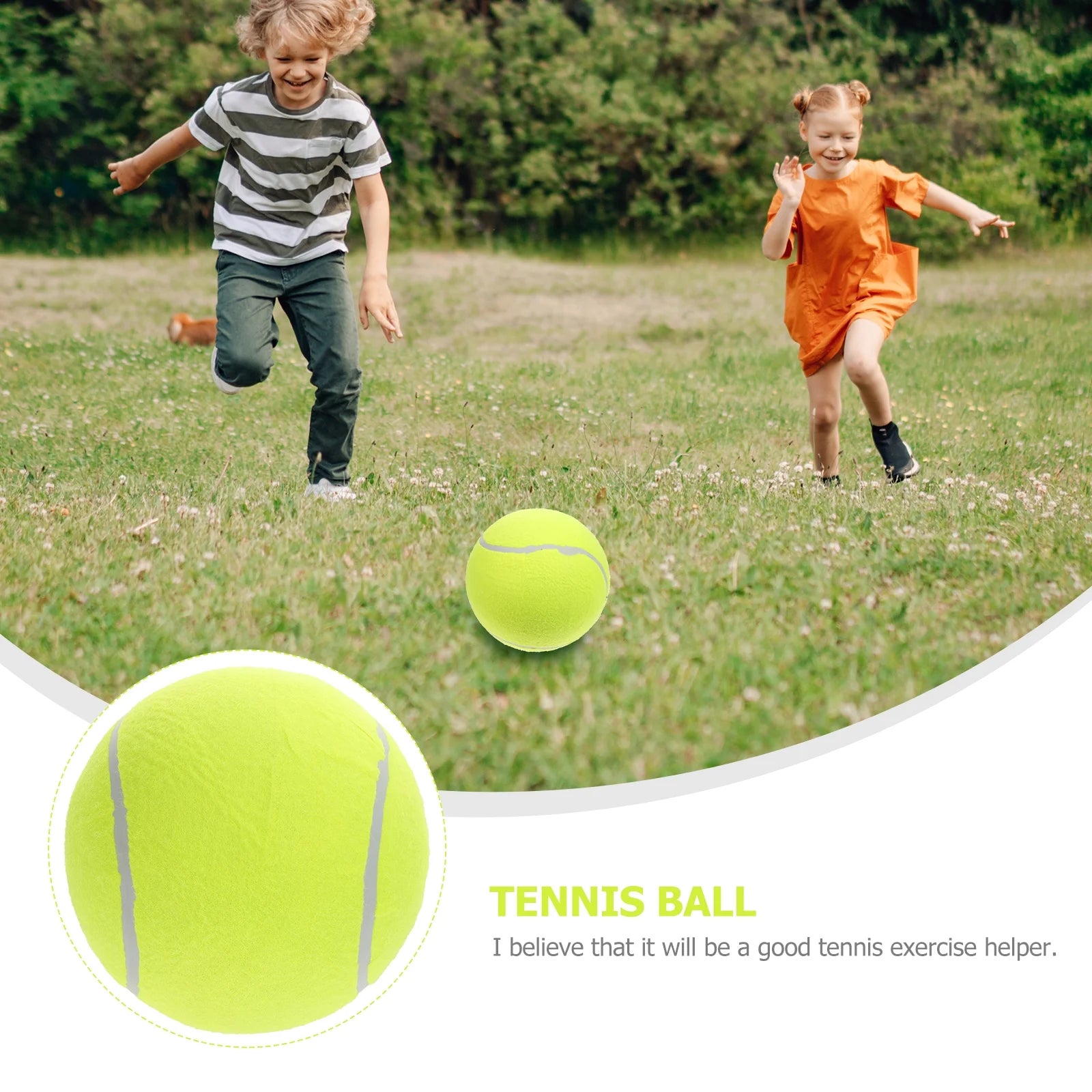 20cm Inflatable Flannel Tennis Ball N8846