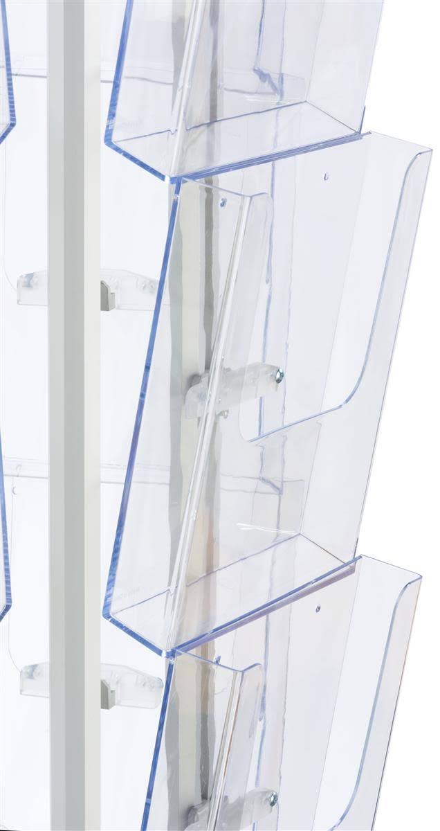 Spinning Magazine Stand with 20 Pockets Y73277