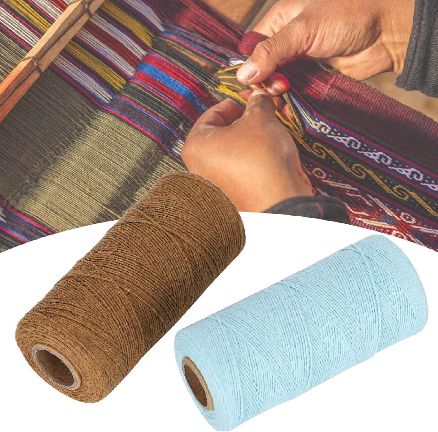 8/4 100% Cotton Weaving Warp Thread 2 Rolls 2 Colors G75837