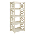 Antique White 4-Shelf Bookcase M127