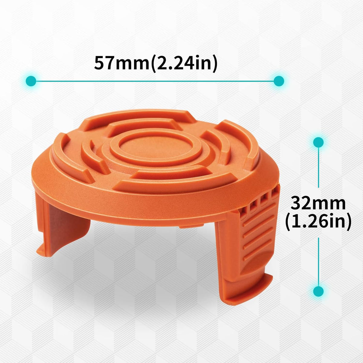 3 Pack Trimmer Replacement Spool Cap Covers O71296
