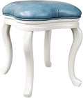 Upholstered Solid Wood Vanity Stool P58488