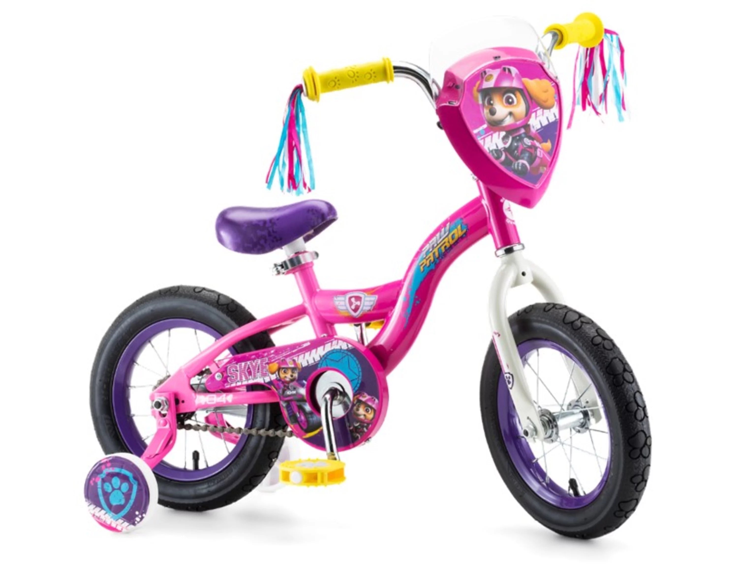 12 inch Magenta Pink Kids Bike E1459