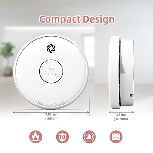 10-Year Battery Operated Photoelectric Smoke Alarm K759947