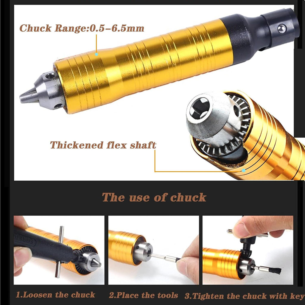 Flex Shaft Rotary Tool 780W 6.5MM Hanging Grinder Carver with Foot Pedal Control R435