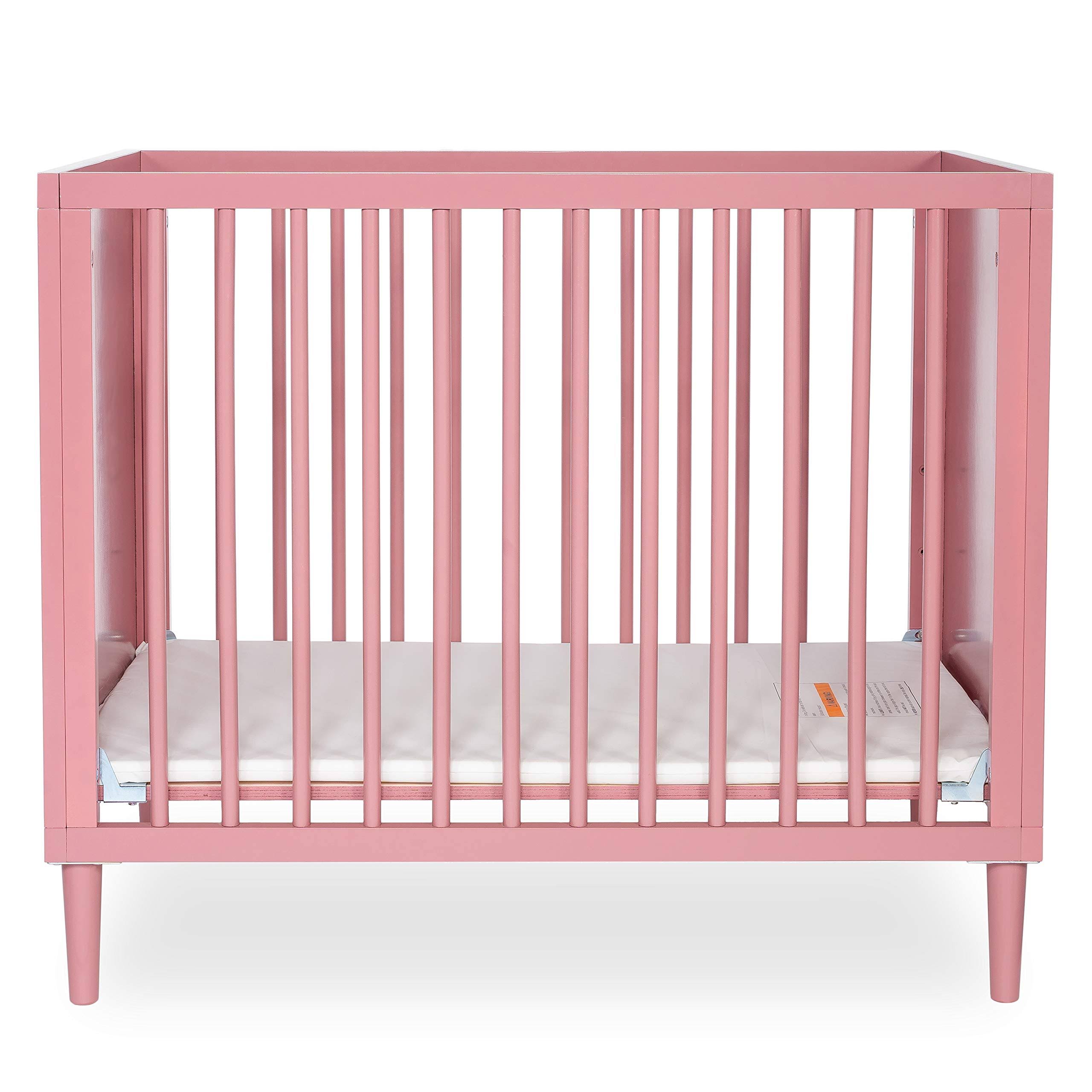 Rose 4 in 1 Mini Crib with Rounded Spindles M434