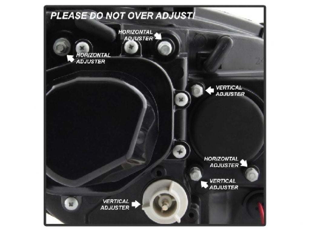 Black DRL LED Projector Headlights K9999