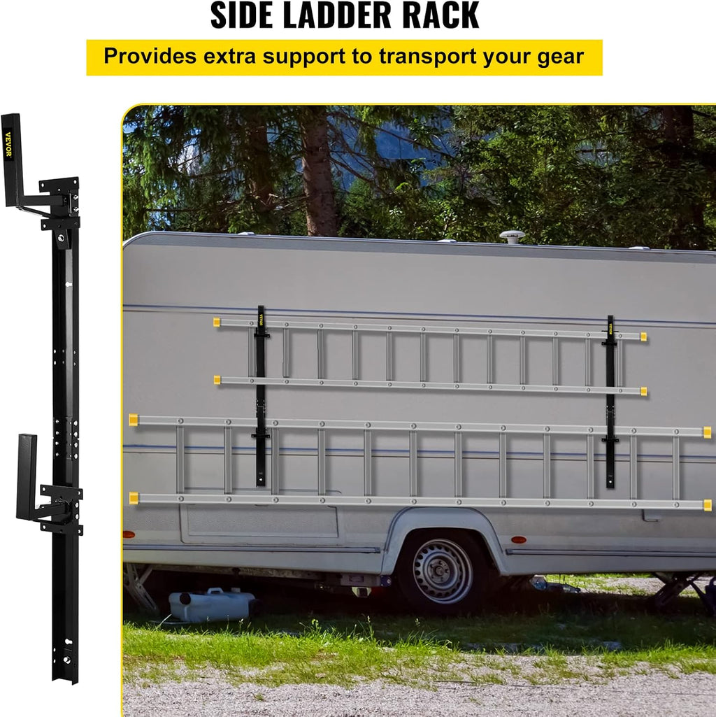 Black Steel Trailer Ladder Rack Z50764