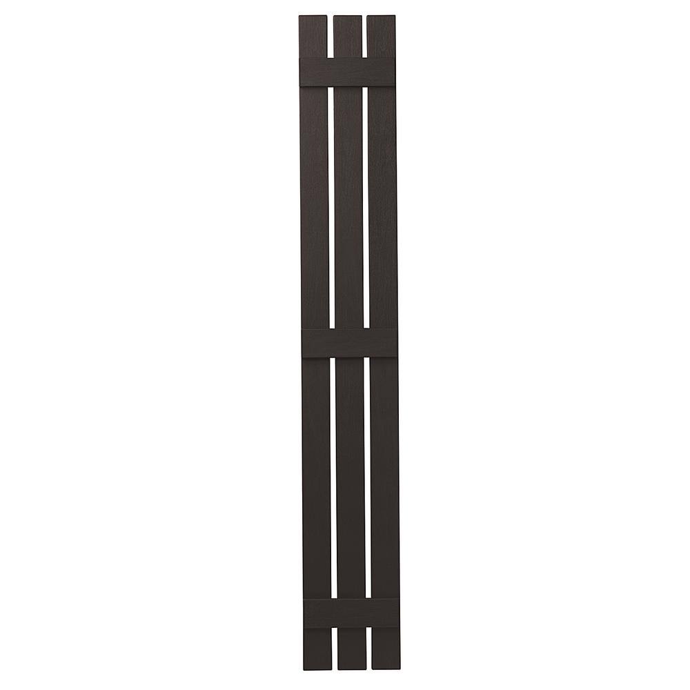 Brown 71x22 H x 12x22 W Board and Batten Shutter C175