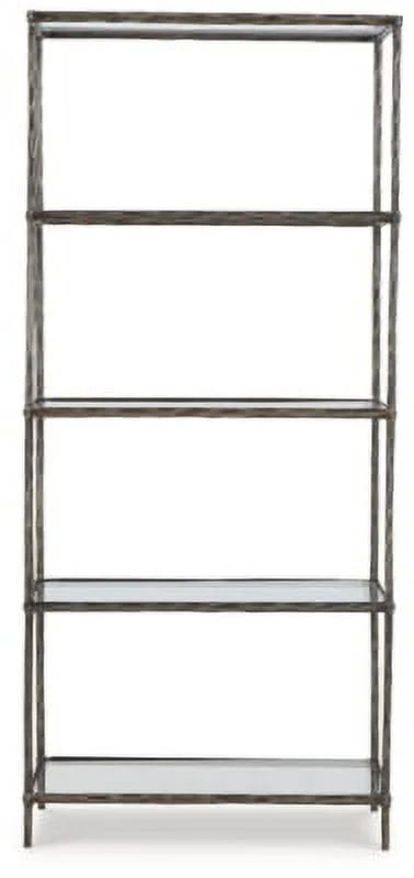 Antique Pewter Finish Bookcase I4453