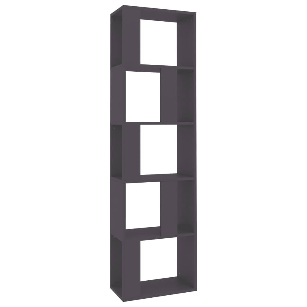 Gray Book Cabinet Room Divider Chipboard N4248