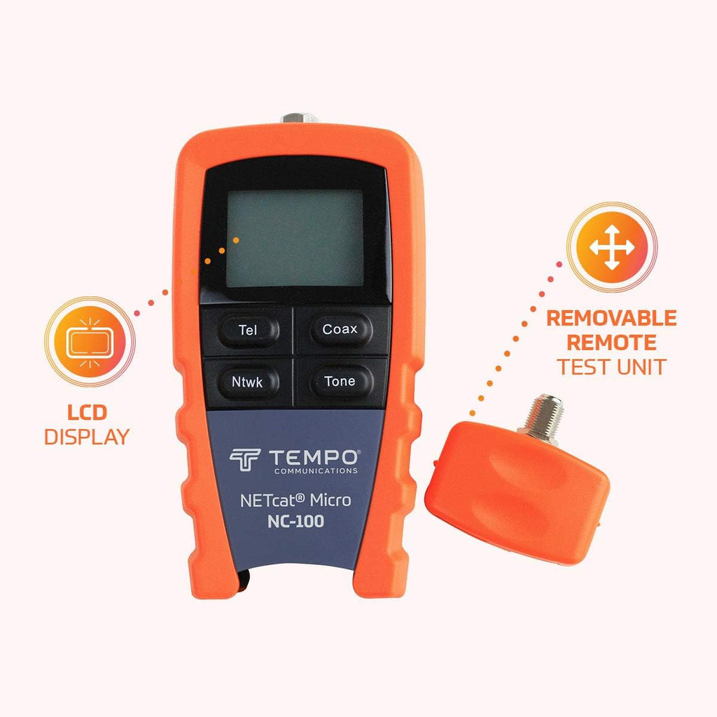 Professional Wiring Tester for Twisted Pair and Coaxial Cables U688693