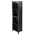5-Tier Espresso Storage Shelf Bookcase W47088