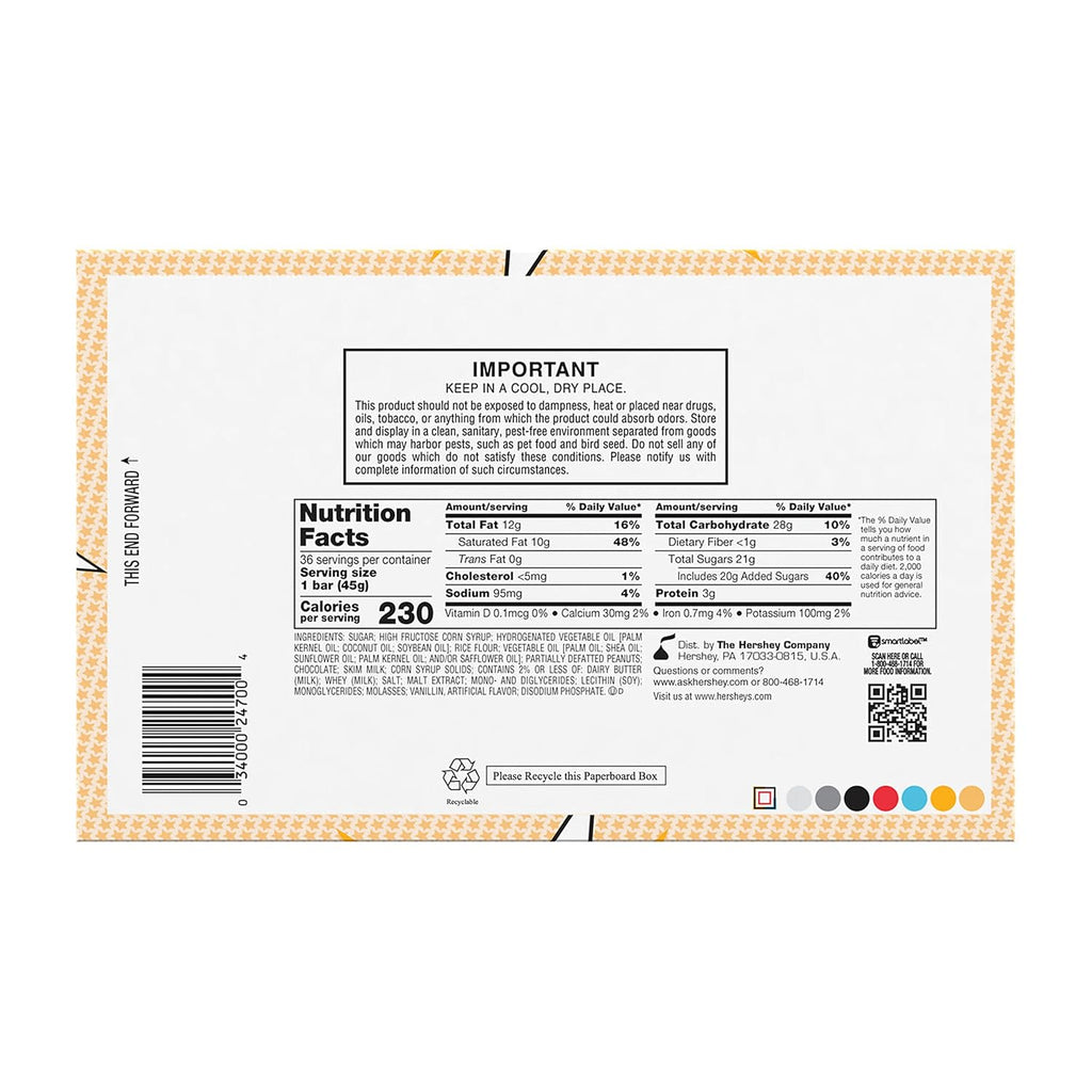 Chocolate Caramel Peanut Crisps Candy Bars, 1.6 oz (36 Count) O18950