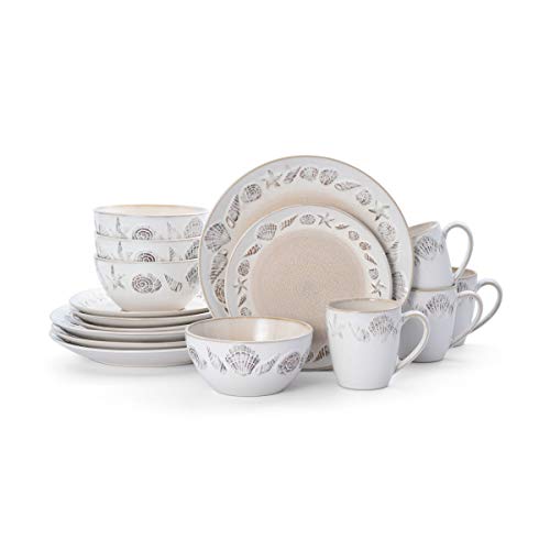 16-Piece Beige Dinnerware Set Q9059