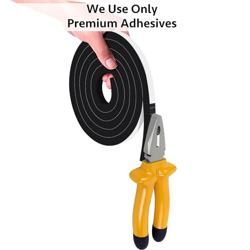 Strong Adhesive Foam Weather Stripping Door Seal Strip Insulation Tape (1 in x 1/4 in x 33 Ft) G301