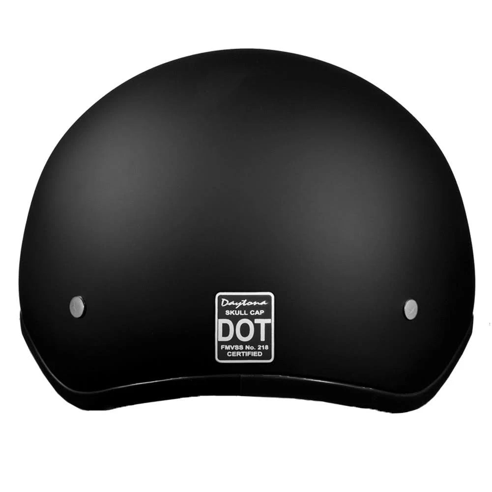 Dull Black Skull Cap V92153