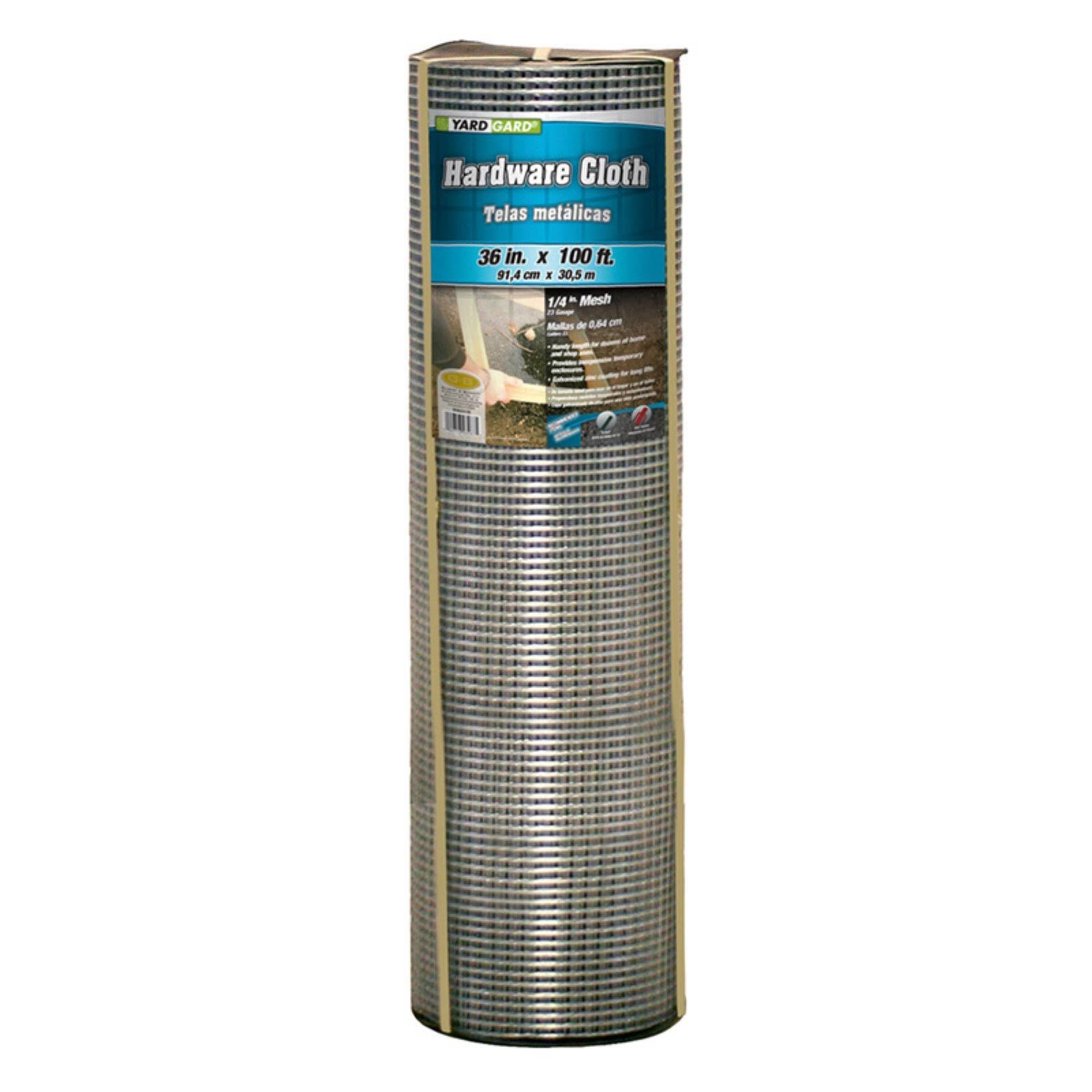 Galvanized Hardware Cloth, 23-Gauge, 1/4x22 Mesh, 36x22 A594