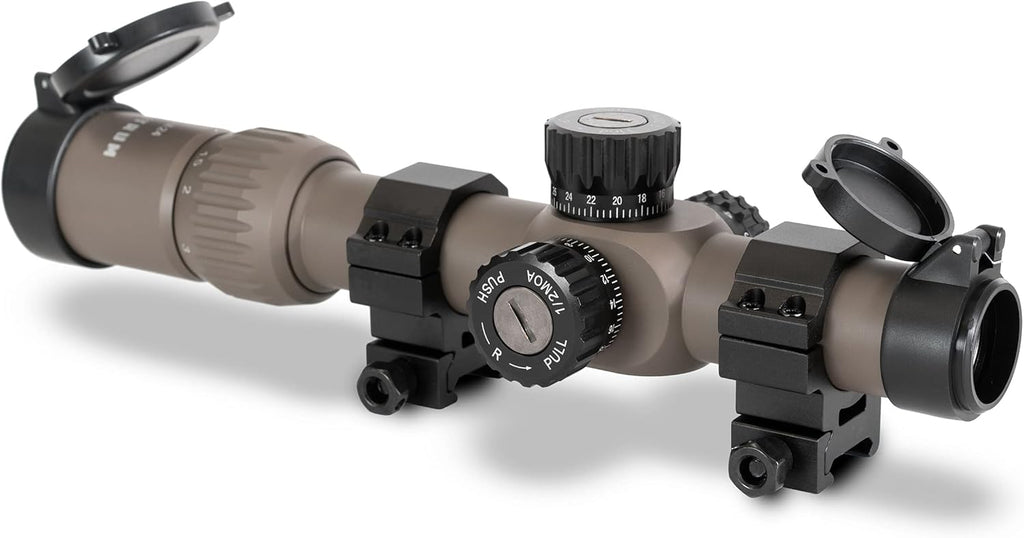 1-6x24 First Focal Plane Rifle Scope with Illuminated MOA Reticle U8043