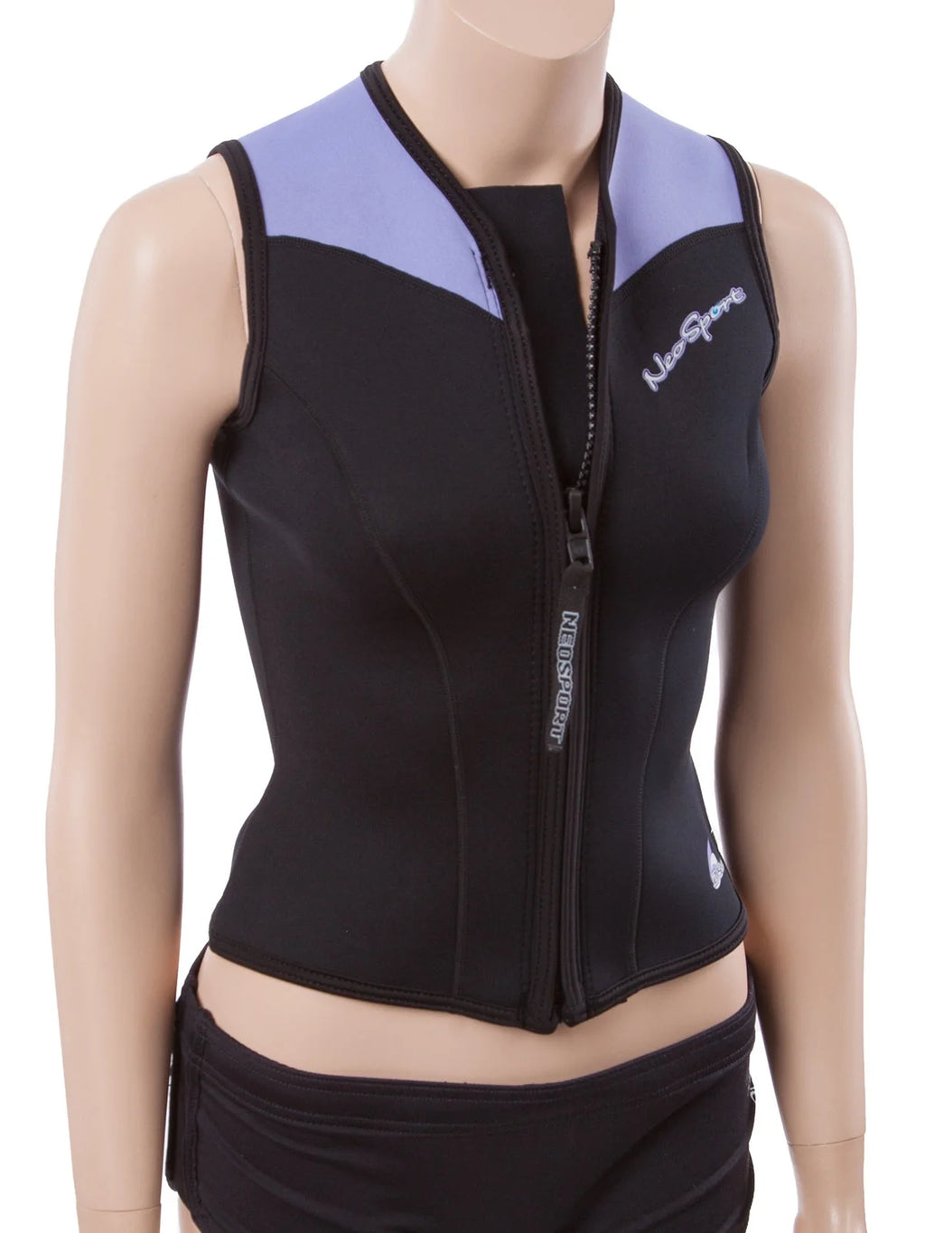 2.5mm Zip Front Wetsuit Vest Black/lavender I3976